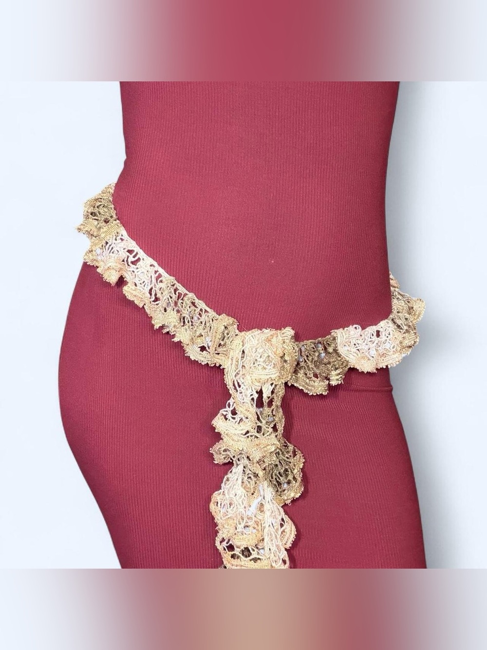 Fairy Lace Ruffle Scarf Belt!